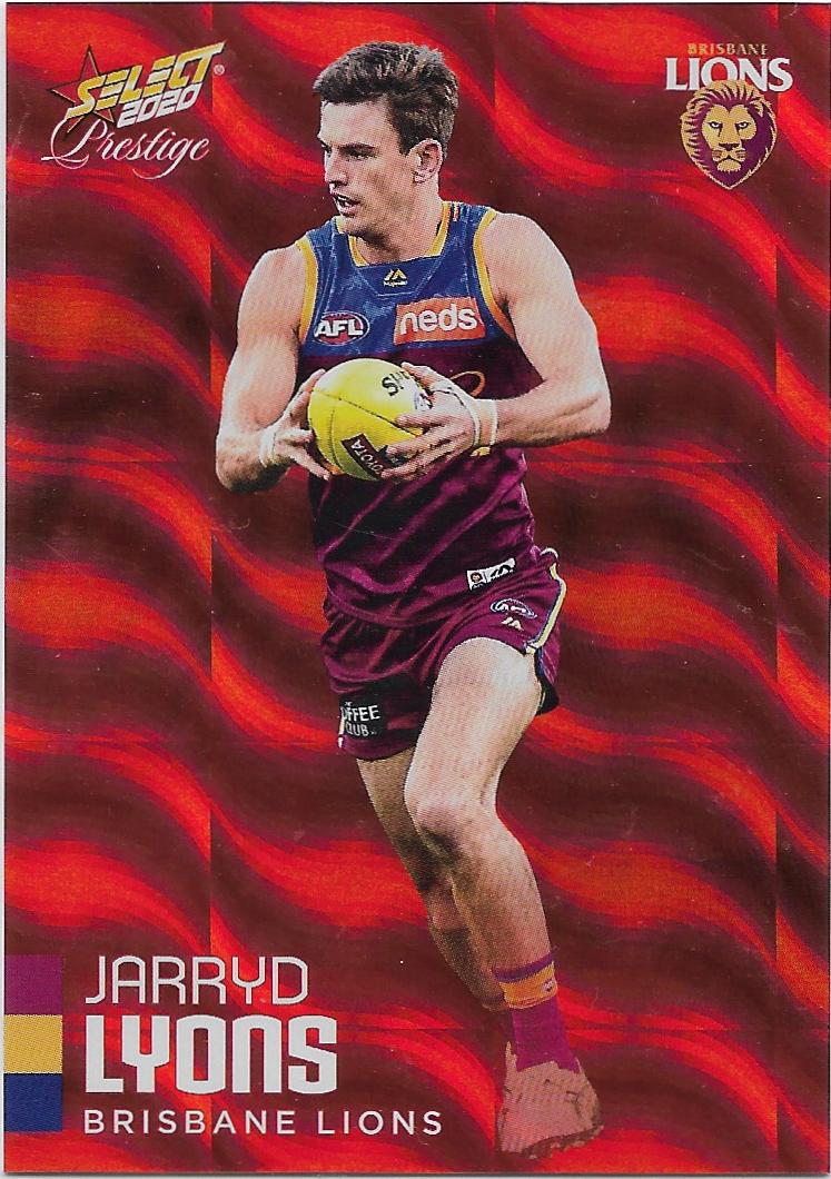 2020 Select Prestige Red Parallel (15) Jarryd Lyons Brisbane 147/170