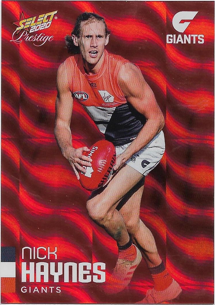 2020 Select Prestige Red Parallel (81) Nick Hayes Gws 148/170