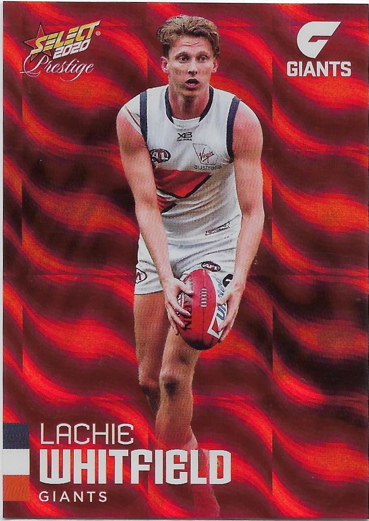 2020 Select Prestige Red Parallel (87) Lachie Whitfield Gws 168/170