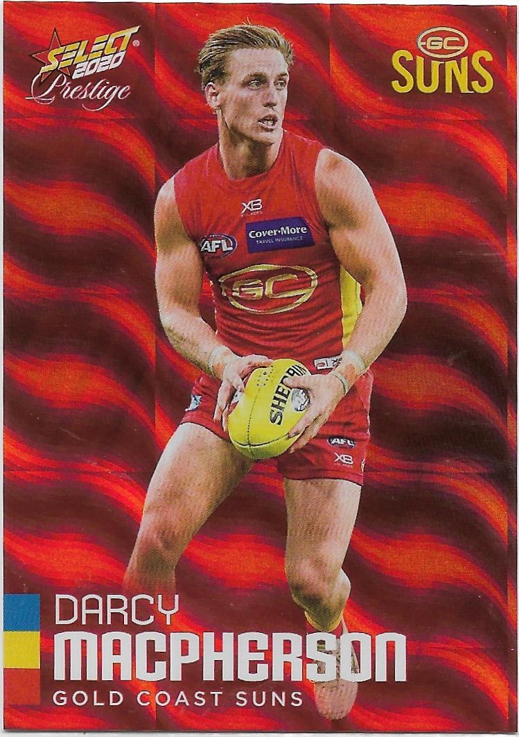 2020 Select Prestige Red Parallel (92) Darcy MacPherson Gold Coast 098/170