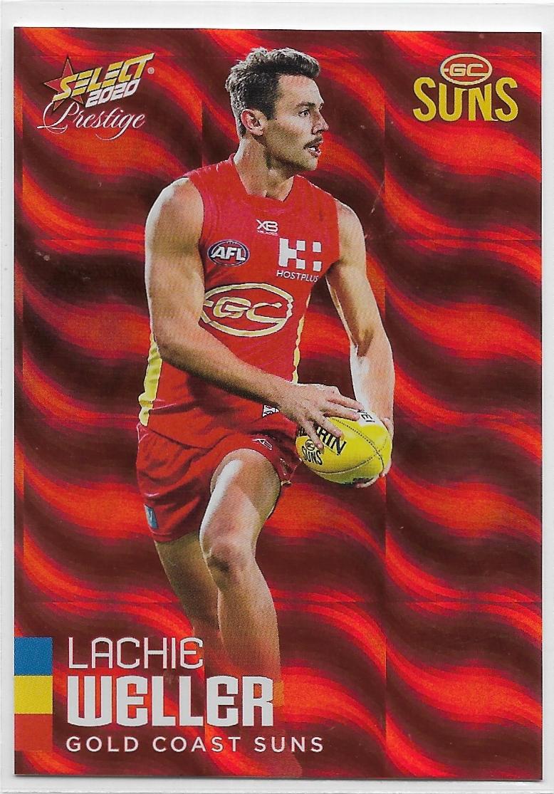 2020 Select Prestige Red Parallel (97) Lachie Weller Gold Coast 115/170