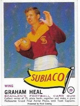 1966 VFL Scanlens (20) Graham Neal Subiaco *