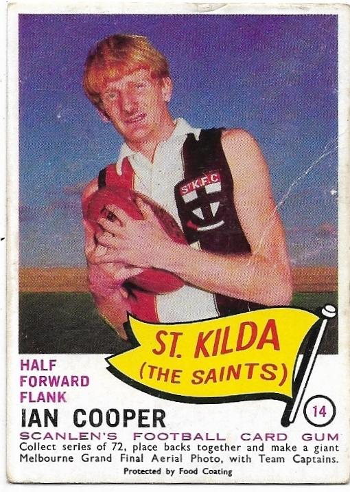 1966 VFL Scanlens (14) Ian Cooper St Kilda