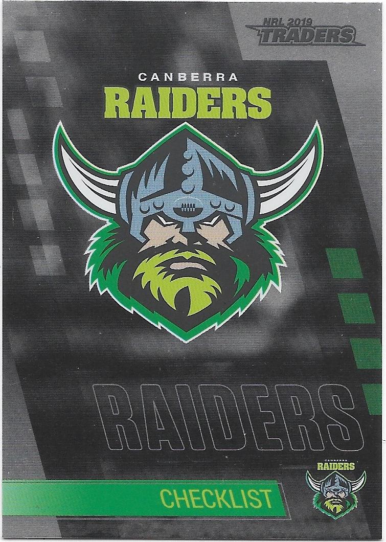 2019 Traders Platinum Parallel Checklist Logo (PS011) Raiders