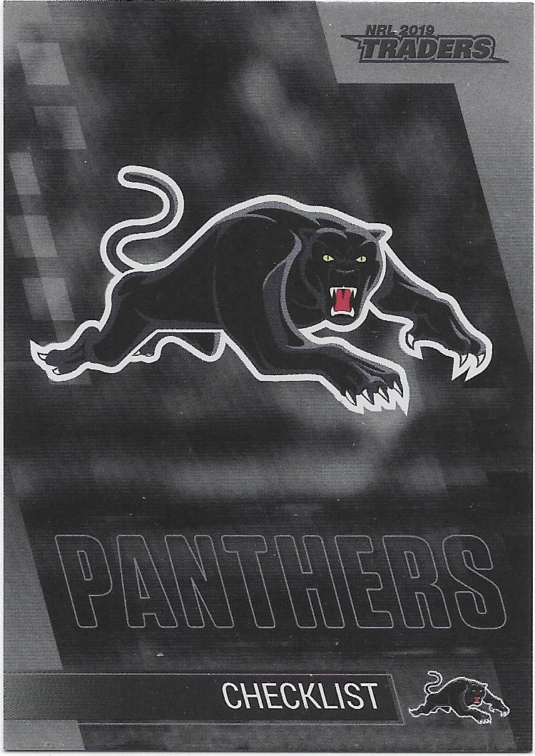 2019 Traders Platinum Parallel Checklist Logo (PS101) Panthers