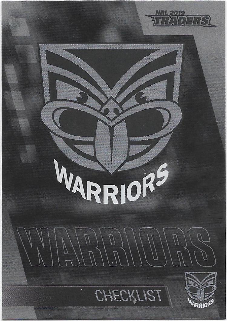 2019 Traders Platinum Parallel Checklist Logo (PS141) Warriors