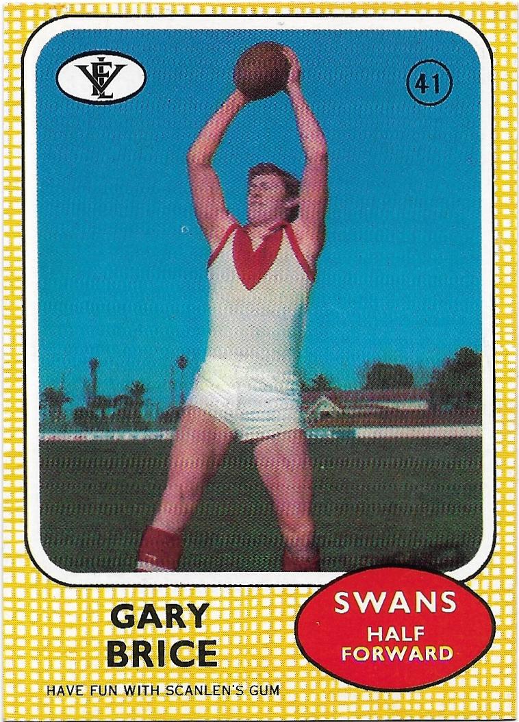 1972 VFL Scanlens (41) Gary Brice South Melbourne