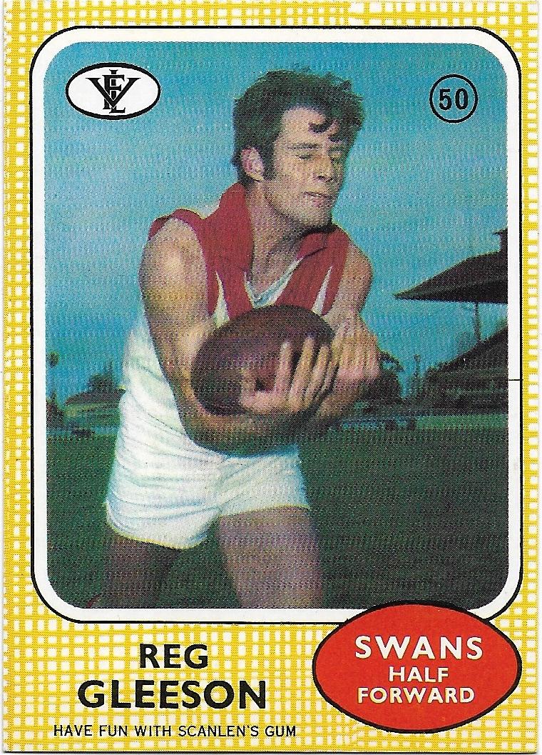 1972 VFL Scanlens (50) Reg Gleeson South Melbourne