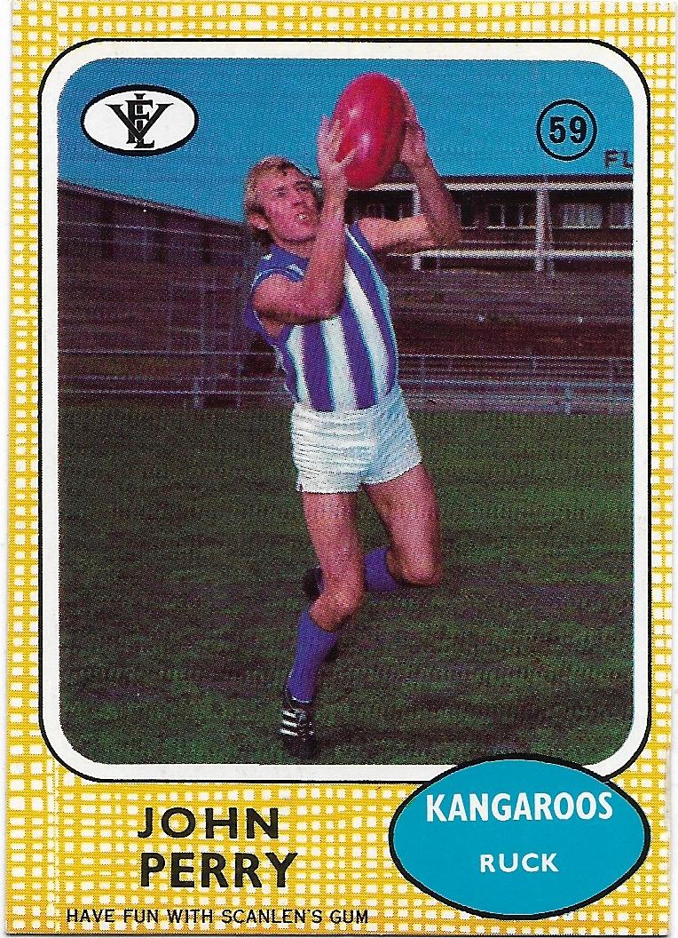 1972 VFL Scanlens (59) John Perry North Melbourne