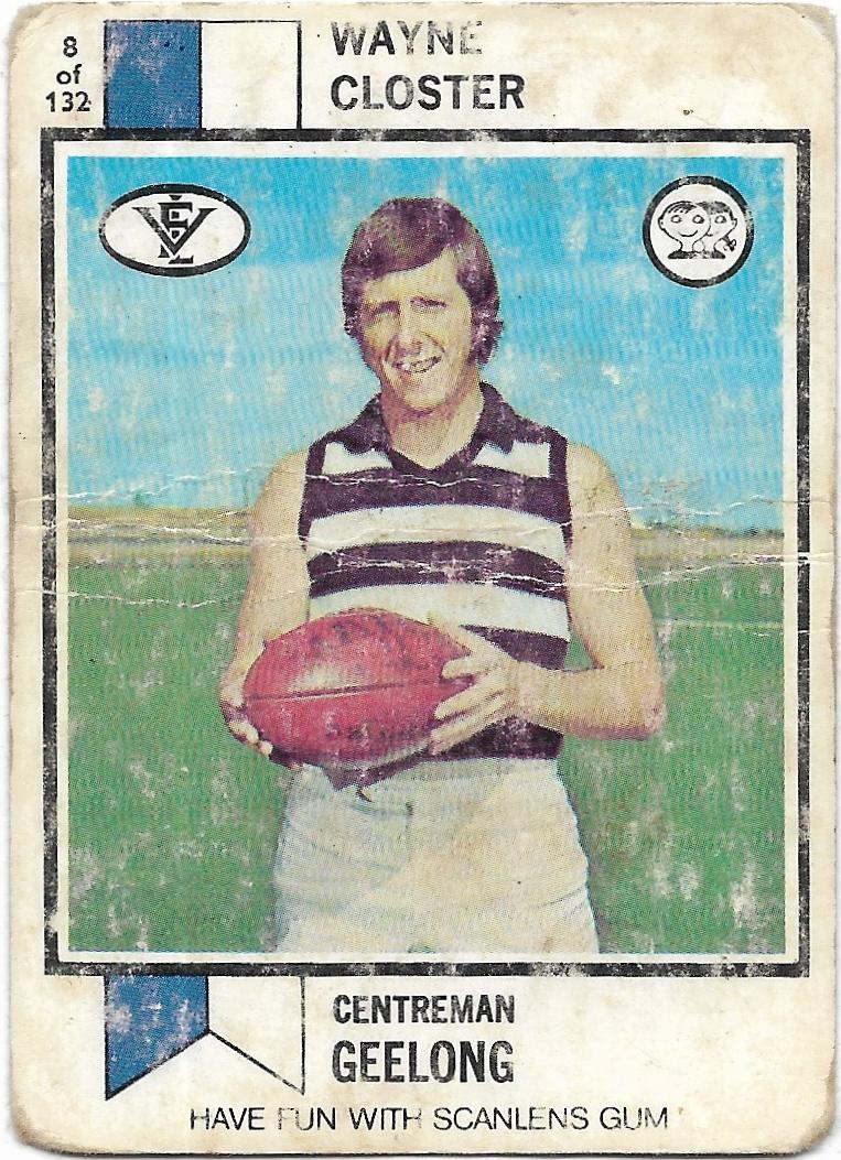 1974 VFL Scanlens (8) Wayne Closter Geelong