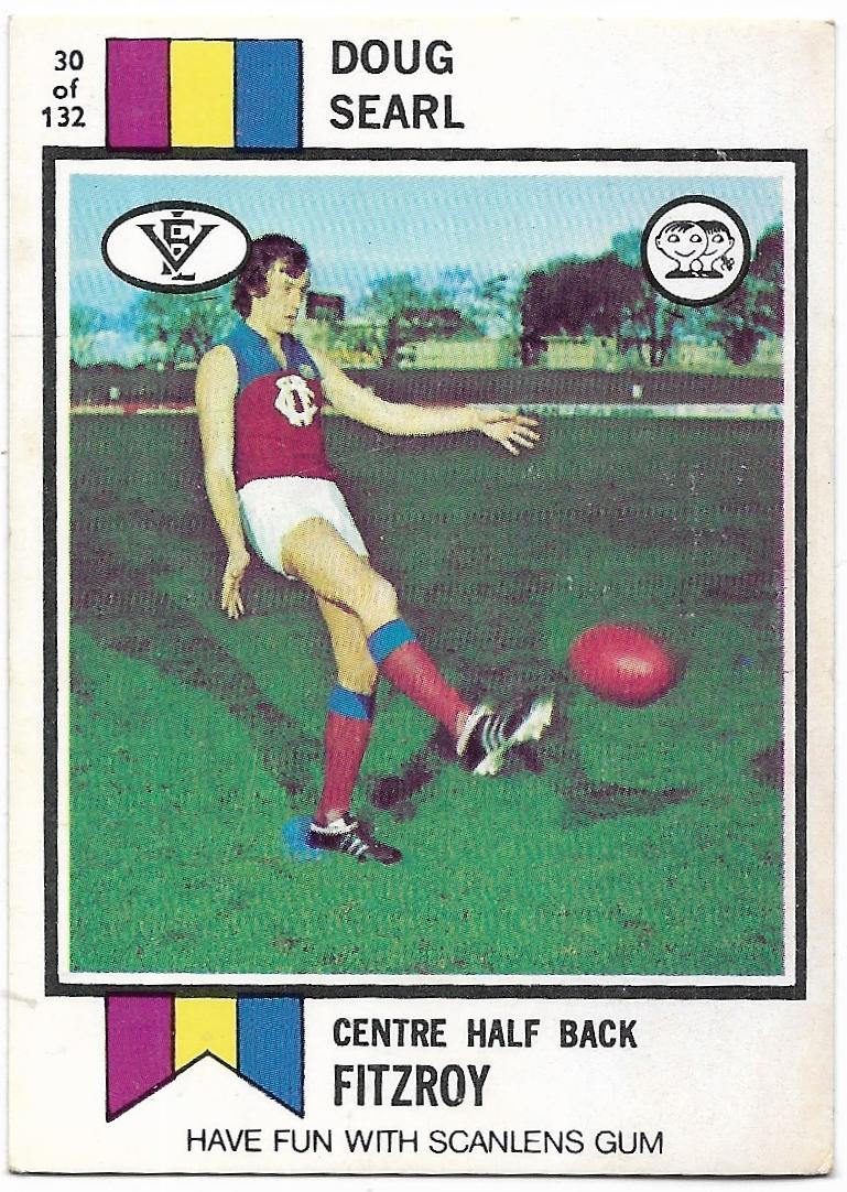 1974 VFL Scanlens (30) Doug Searl Fitzroy