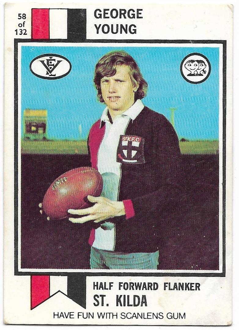 1974 VFL Scanlens (58) George Young St Kilda