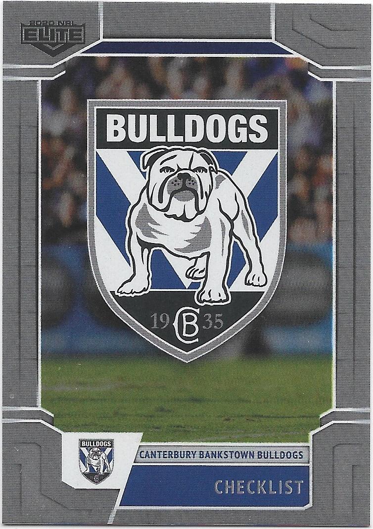 2020 Nrl Elite Silver Special Parallel (SS019) CHECKLIST Bulldogs