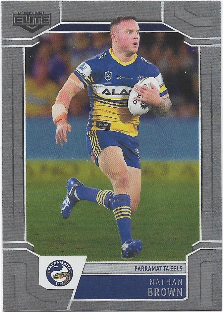 2020 Nrl Elite Silver Special Parallel (SS084) Nathan Brown Eels