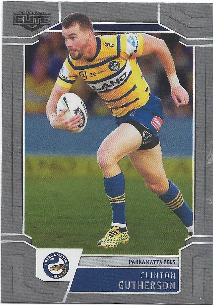 2020 Nrl Elite Silver Special Parallel (SS087) Clinton Gutherson Eels
