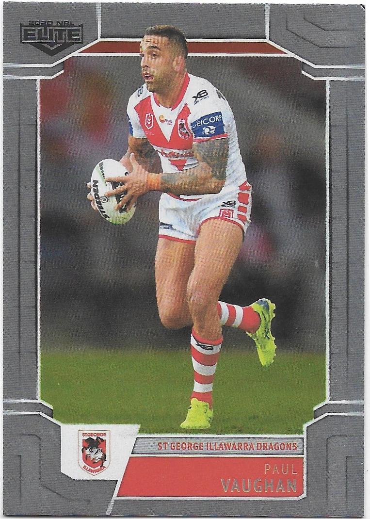 2020 Nrl Elite Silver Special Parallel (SS117) Paul Vaughan Dragons