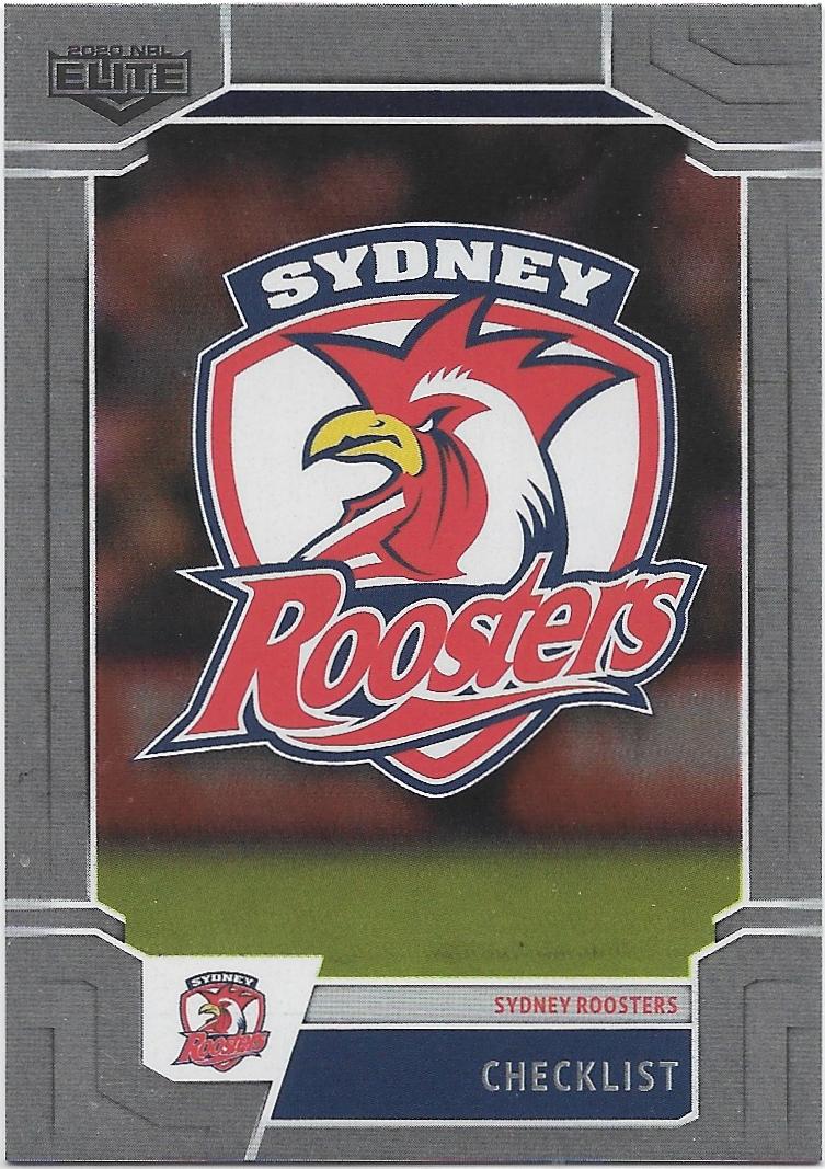2020 Nrl Elite Silver Special Parallel (SS118) CHECKLIST Roosters