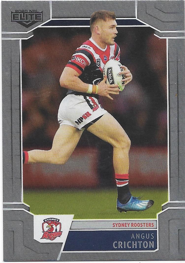 2020 Nrl Elite Silver Special Parallel (SS120) Angus Critchon Roosters
