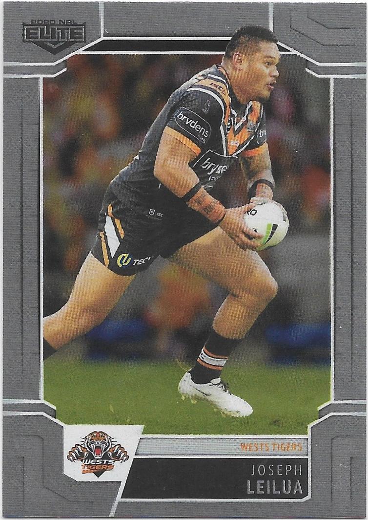 2020 Nrl Elite Silver Special Parallel (SS139) Joseph Leilua Wests Tigers