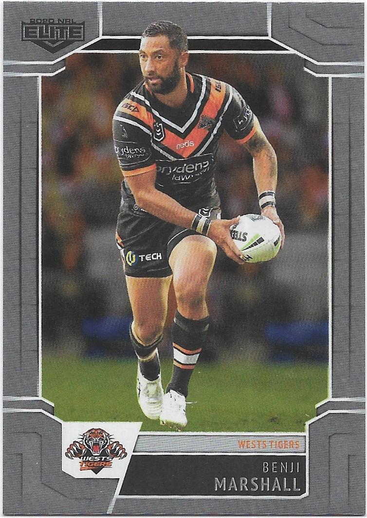2020 Nrl Elite Silver Special Parallel (SS140) Benji Marshall Wests Tigers