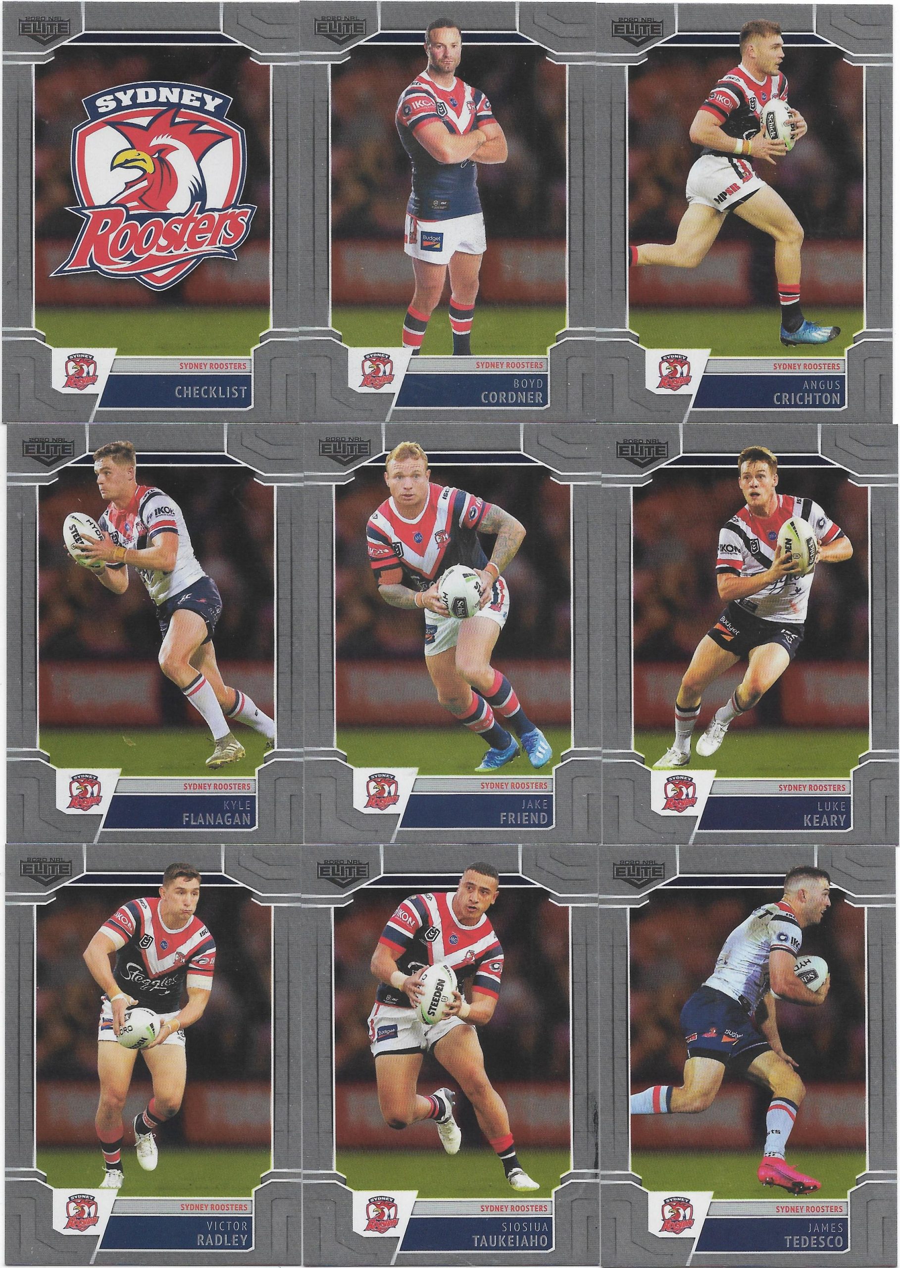 2020 Elite Silver Special Parallel Team Set Roosters