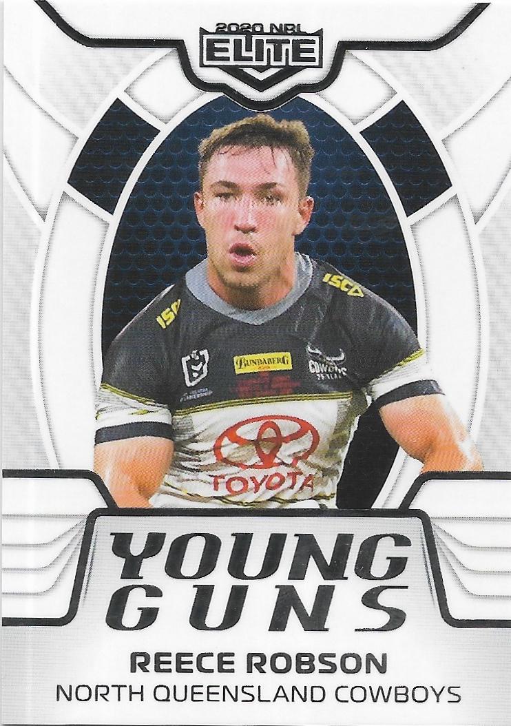 2020 Nrl Elite Young Guns White (18 / 32) Reece Robson Cowboys
