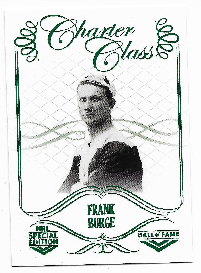 2018 Nrl Glory Charter Class (CC 012) Frank Burge