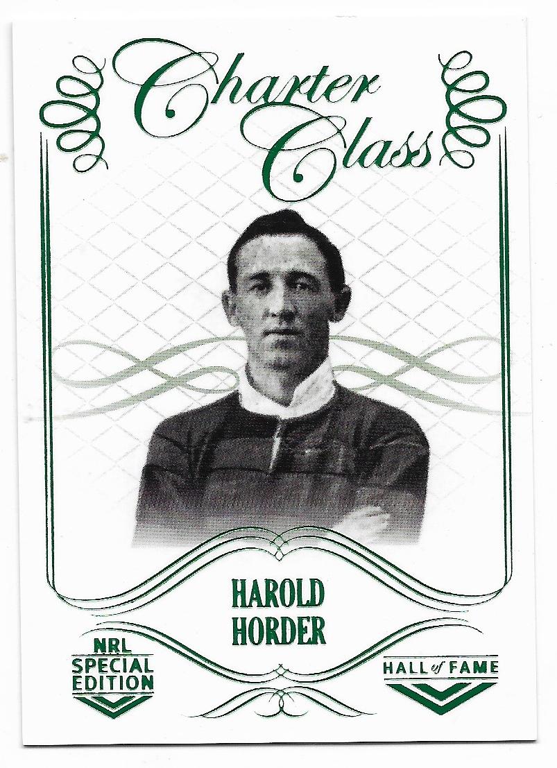 2018 Nrl Glory Charter Class (CC 015) Harold Horder