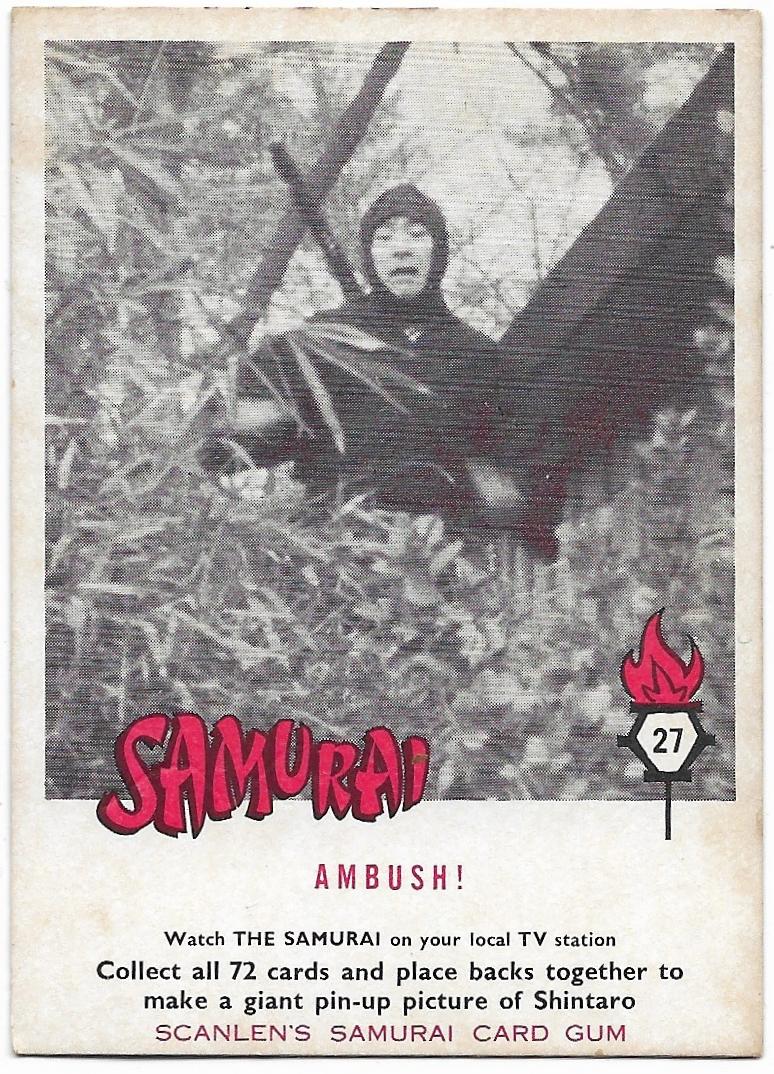 1964 Scanlens Samurai (27) Ambush