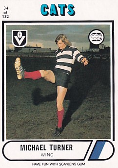 1976 VFL Scanlens (34) Michael TURNER Geelong