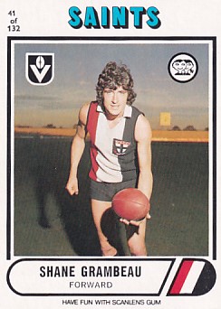 1976 VFL Scanlens (41) Shane GRAMBEAU St Kilda
