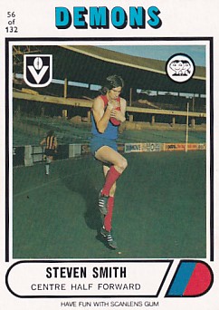 1976 VFL Scanlens (56) Steven SMITH Melbourne