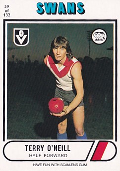1976 VFL Scanlens (59) Terry O’NEILL South Melbourne