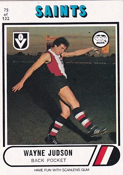 1976 VFL Scanlens (75) Wayne JUDSON St Kilda
