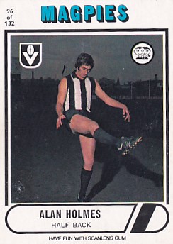 1976 VFL Scanlens (96) Alan HOLMES Collingwood