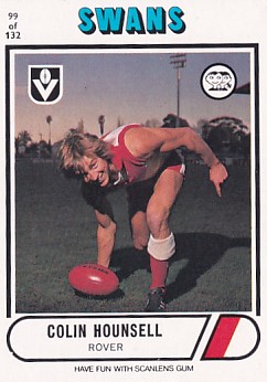 1976 VFL Scanlens (99) Colin HOUNSELL South Melbourne