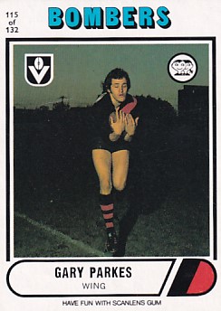 1976 VFL Scanlens (115) Gary PARKES Essendon