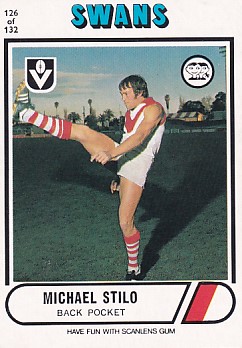 1976 VFL Scanlens (126) Michael STILO South Melbourne