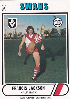 1976 VFL Scanlens (130) Francis JACKSON South Melbourne