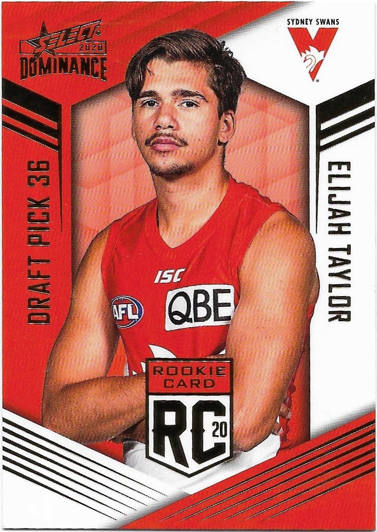 2020 Select Dominance Rookies (RC36) Elijah TAYLOR Sydney 183/295
