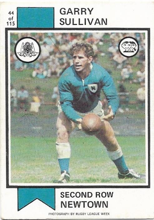 1974 Scanlens Rugby League (44) Garry O’Sullivan Newton *