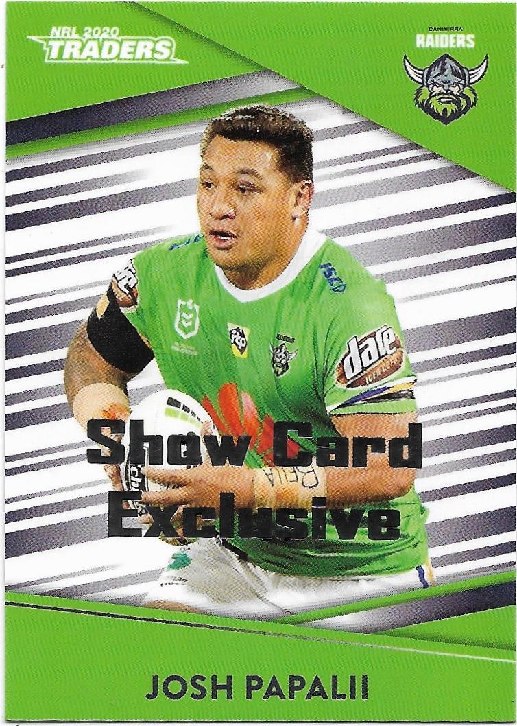 2020 Traders Show Card Exclusive (017) Josh PAPALII Raiders