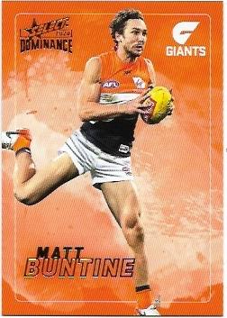 2020 Select Dominance Base Card (87) Matt BUNTINE Gws