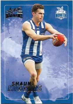 2020 Select Dominance Base Card (139) Shaun HIGGINS North Melbourne