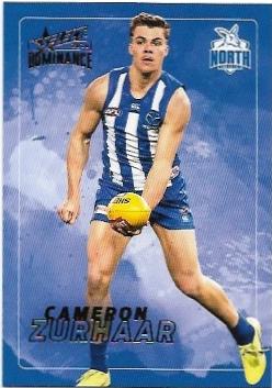 2020 Select Dominance Base Card (145) Cameron ZURHAAR North Melbourne