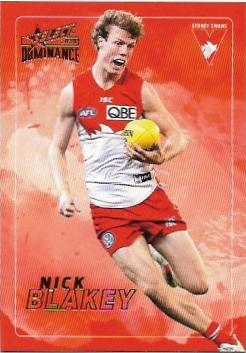 2020 Select Dominance Base Card (184) Nick BLAKEY Sydney