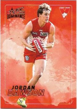 2020 Select Dominance Base Card (185) Jordan DAWSON Sydney