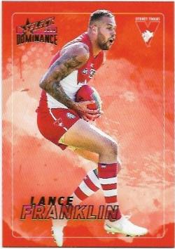 2020 Select Dominance Base Card (186) Lance FRANKLIN Sydney