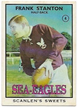 1968 B Scanlens Rugby League (4) Frank Stanton Sea Eagles