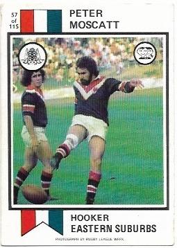 1974 Scanlens Rugby League (57) Peter Moscatt Eastern Suburbs